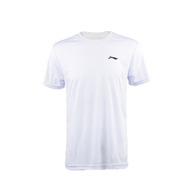 李宁乒乓球服 男款白色 比赛上衣T恤短袖ATSP503-2 运动比赛服