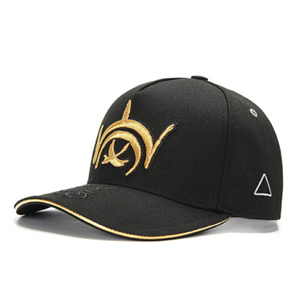 GC岗措棒球帽 喜马拉雅文化原创品牌 岗系列 黑布金标 可调节帽围 男女通用旅行户外帽子