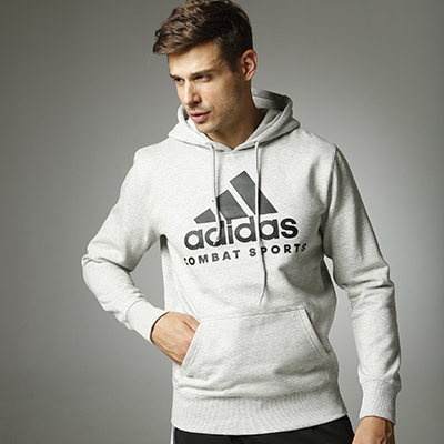 阿迪达斯Adidas ADICHCS 针织连帽卫衣针织运动服秋季外套 灰色款