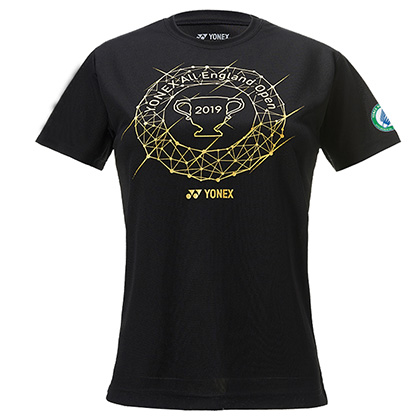 尤尼克斯YONEX羽毛球服 YOB19111CR-007短袖T恤 女 黑色（全英赛纪念T恤）