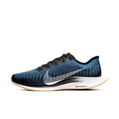 Nike 耐克NIKE ZOOM PEGASUS TURBO 2男子跑步鞋AT2863-009 黑/白/大学蓝