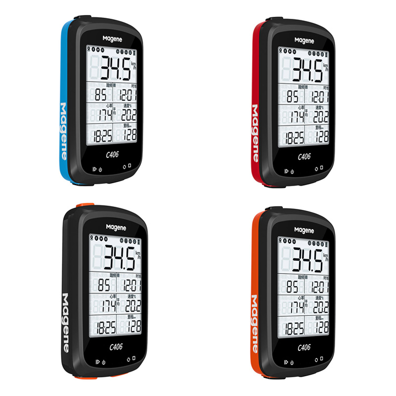 迈金Magene C406无线GPS智能码表 山地公路自行车骑行速度表中文防水