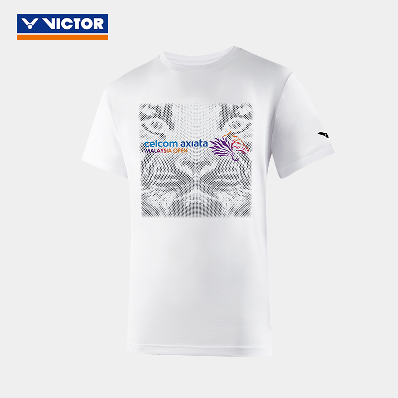 胜利victor 羽毛球服 训练短袖T恤 00022A 白色