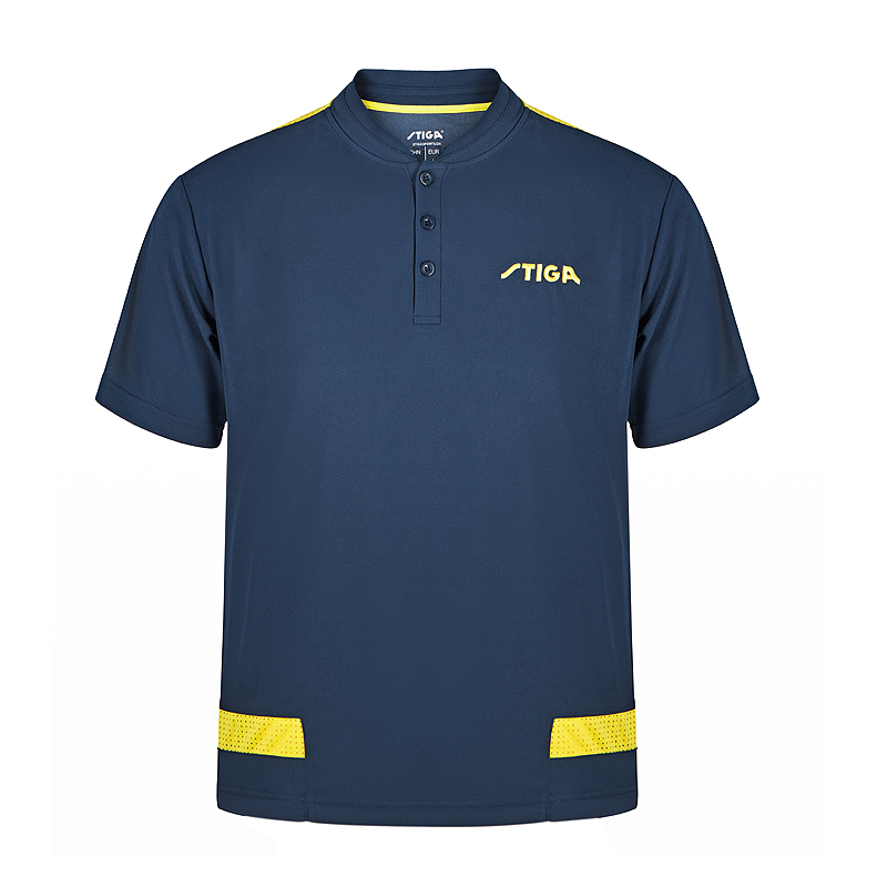 斯帝卡Stiga CA-65121 运动T恤 乒乓球服 藏青色