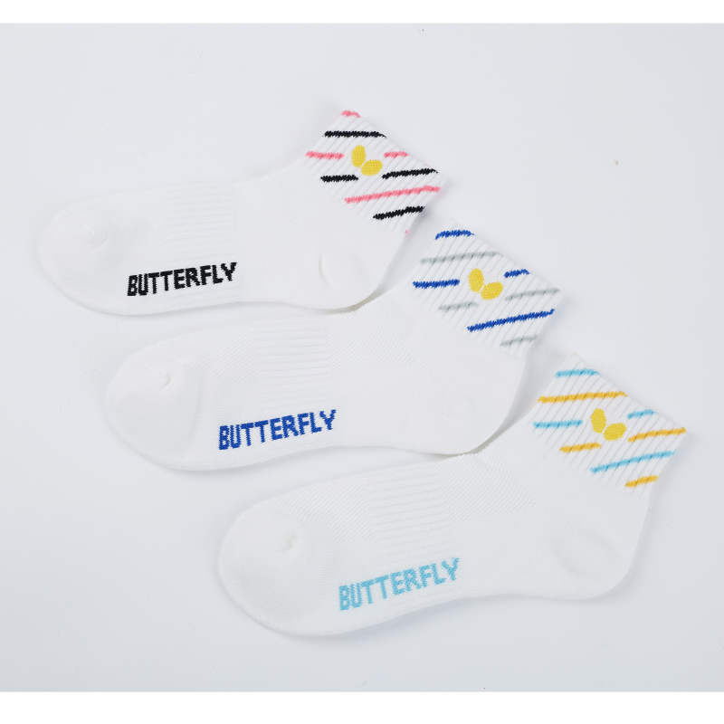 蝴蝶Butterfly 乒乓球袜 TBC-SO-075 运动袜子休闲袜子 3色可选