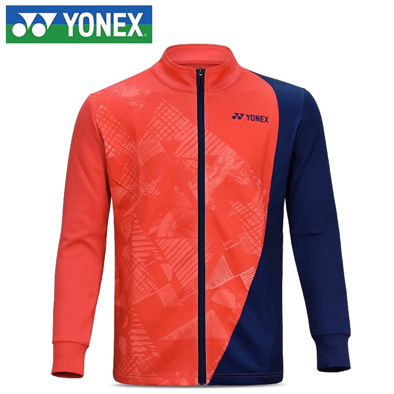 YONEX尤尼克斯羽毛球服 男款 時尚運動外套 秋冬運動外套隊服 150990BCR 清新紅