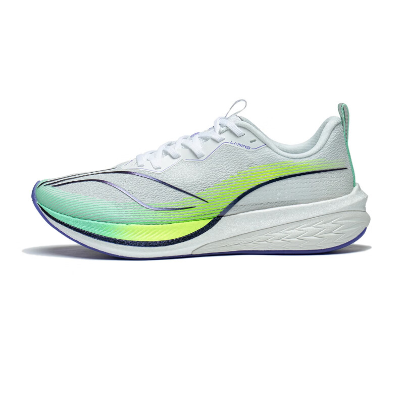 李宁赤兔6PRO运动鞋男轻量高回弹轻质跑步鞋ARMT013-12标准白（白/绿）