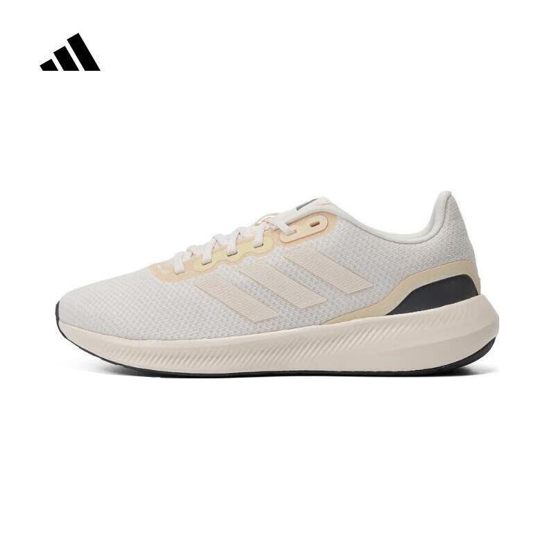 阿迪达斯（adidas）男子RUNFALCON 3.0跑步鞋 IE0739米色