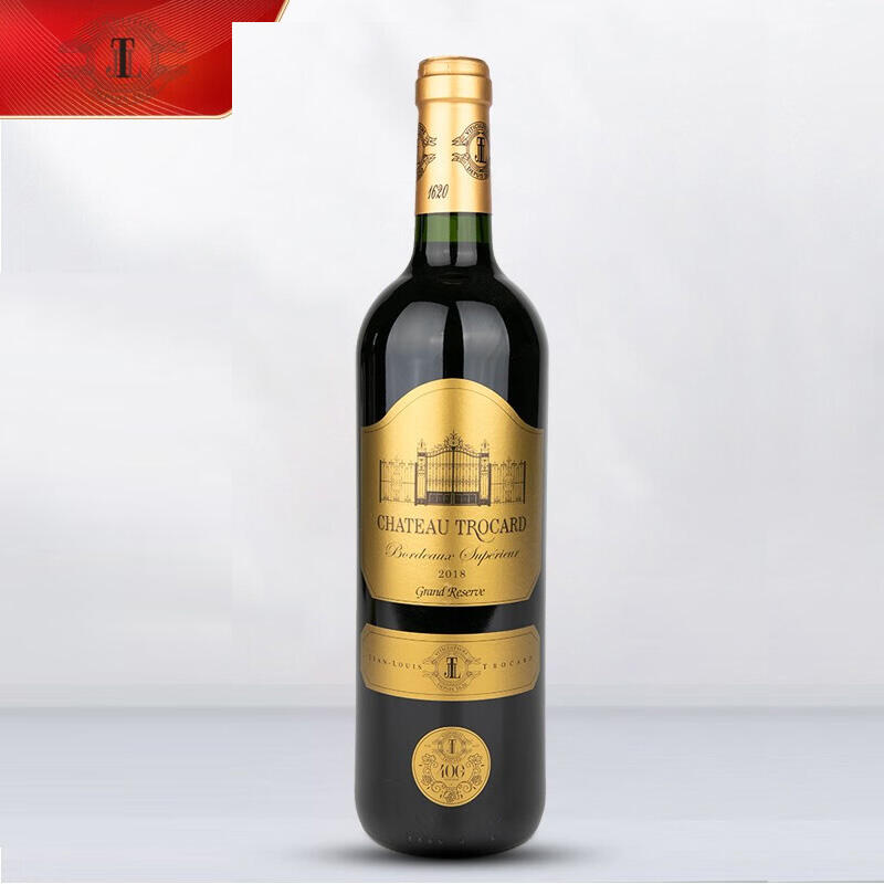 托卡（Trocard）托卡城堡干红葡萄酒AOC级 法国原瓶进口红酒 托卡单支