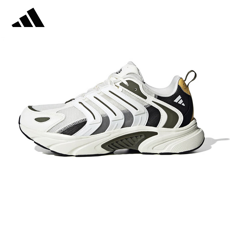 阿迪达斯（adidas）中性CLIMACOOL BOUNCE跑步鞋 IF6733黑色/白色/橄榄绿