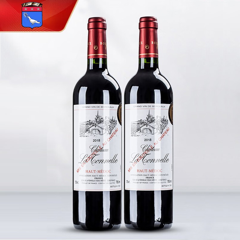 拉图尼尔城堡（La Tonnelle）干红葡萄酒 法国中级庄进口红酒 法布尔庄园 拉图尼尔两支