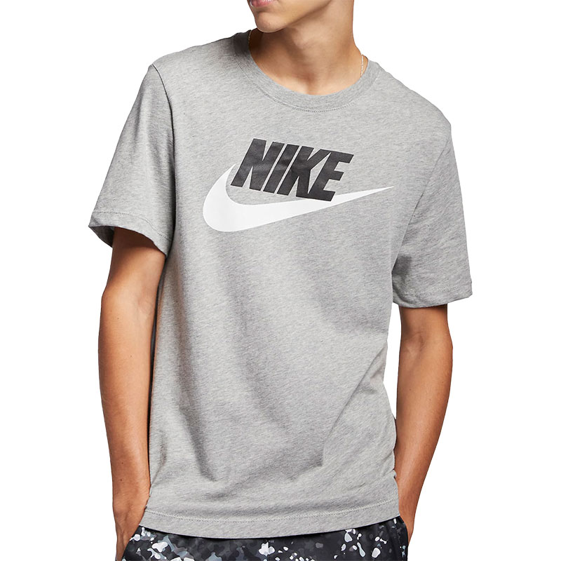 耐克（NIKE）夏季运动T恤男子透气SPORTSWEAR短袖 AR5005-063暗灰
