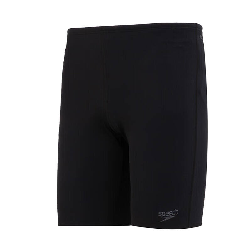速比涛（Speedo）男士泳裤新款及膝泳裤舒适贴身休闲健身训练裤 8-134470001黑色
