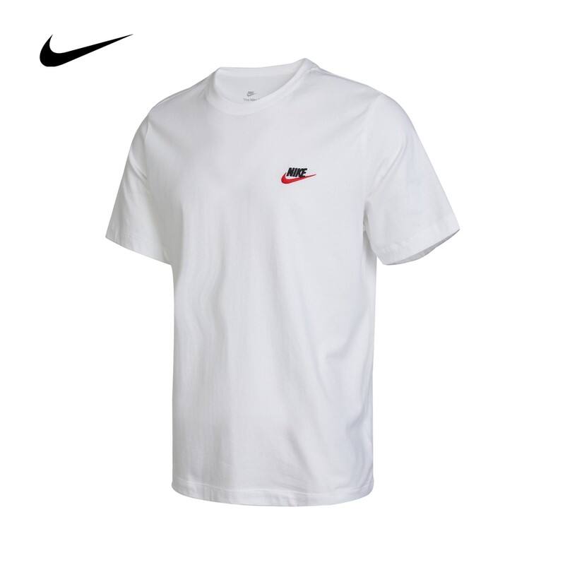 耐克（NIKE）男子T恤 AS M NSW CLUB TEE 运动跑步服 AR4999-100白色