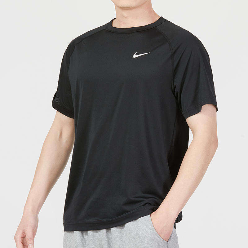 耐克（NIKE）M NK DF READY SS男子跑步训练速干短袖T恤 DV9816-010黑色