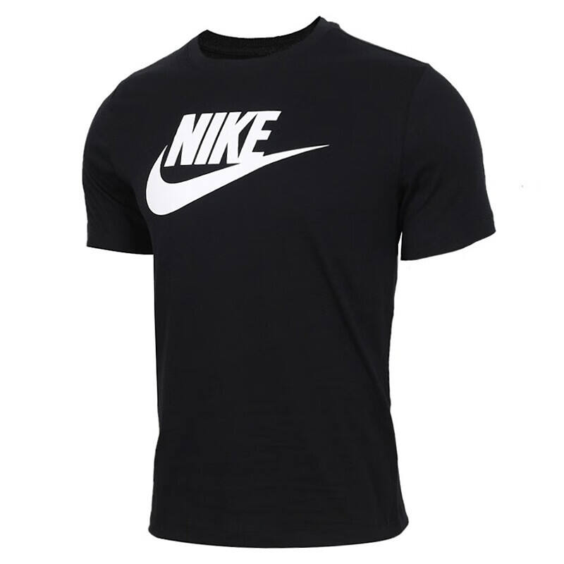 耐克（NIKE）男子T恤 SPORTSWEAR FUTURA跑步运动短袖 AR5005-010黑/白