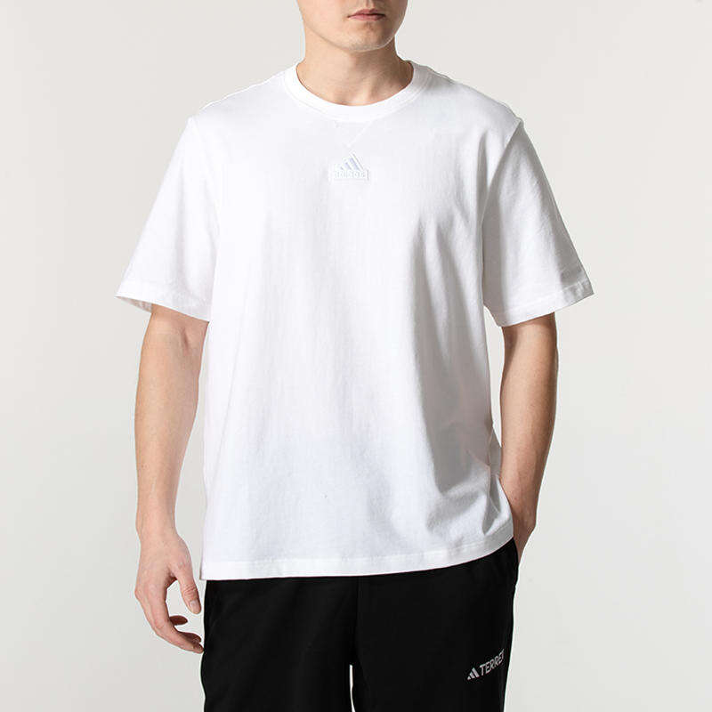 阿迪达斯（adidas）男子运动型格系列 M ALL SZN G T透气短袖T恤 IN3161白色