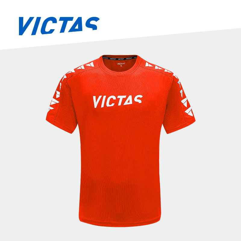 维克塔斯 VC-301儿童款T恤 乒乓运动短袖 VICTAS儿童短袖 运动T恤 红色