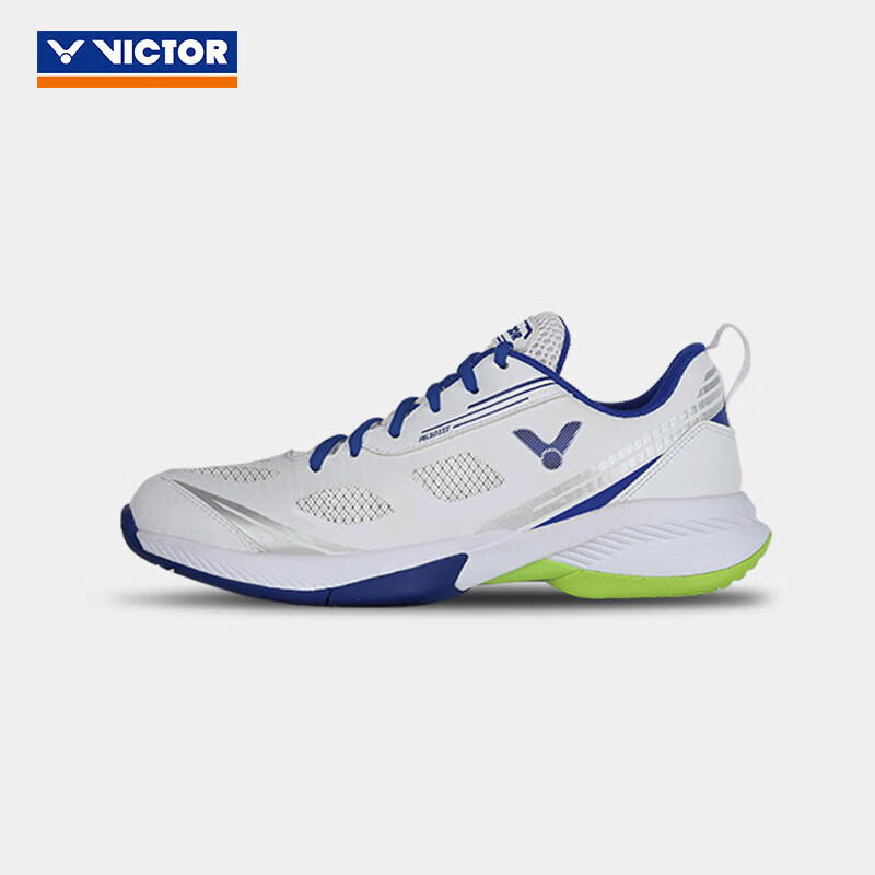 威克多VICTOR胜利羽毛球鞋 A610III 全面类U2.5楦型专业羽毛球鞋 白/藏青