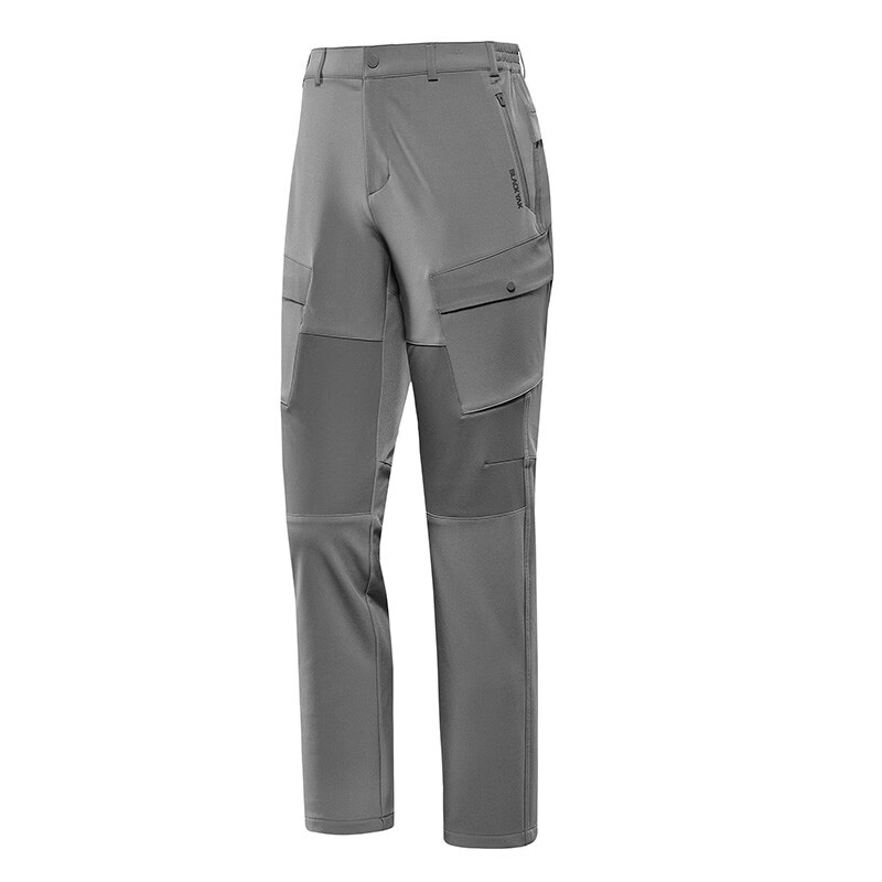 BLACK YAK 布来亚克户外运动男士冬季拼色软壳长裤WNM629 灰褐色