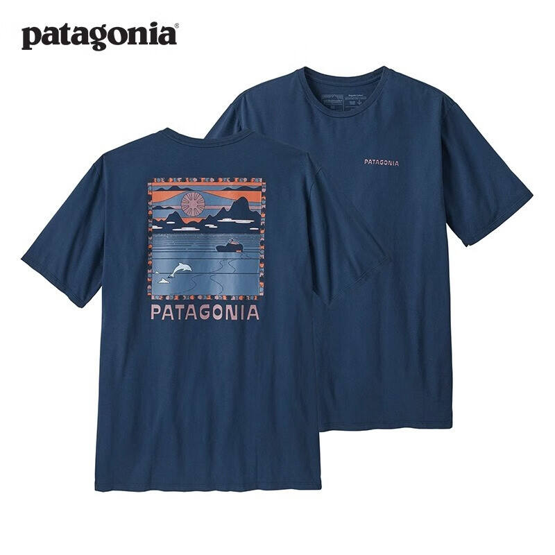 巴塔哥尼亚（Patagonia）男士有机纯棉休闲短袖T恤 Summit Swell 37671 TIDB