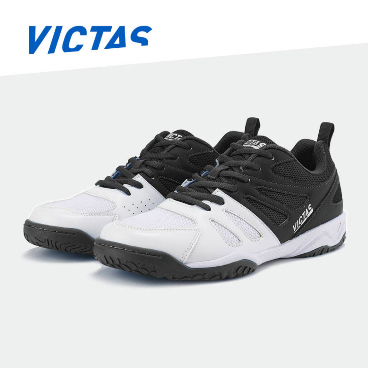 VICTAS维克塔斯 乒乓球鞋 专业训练球鞋 减震透气耐磨男女同款乒乓运动鞋 085201/VC-622 黑白色