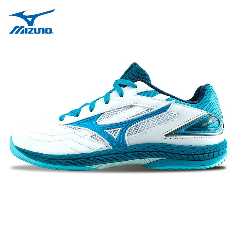 MIZUNO美津浓 乒乓球鞋 新款九代专业比赛用防滑透气运动鞋 美津浓9代-81GA220532-白色/蓝色