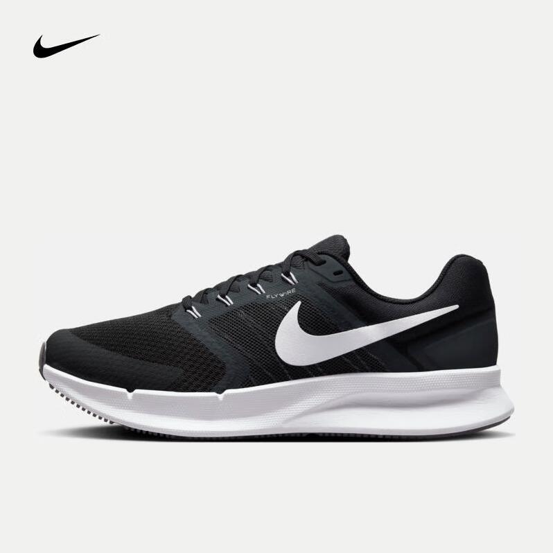 Nike耐克 RUN SWIFT 3 路跑鞋 男款 公路跑步鞋夏透气缓震运动鞋 黑白 DR2695-002