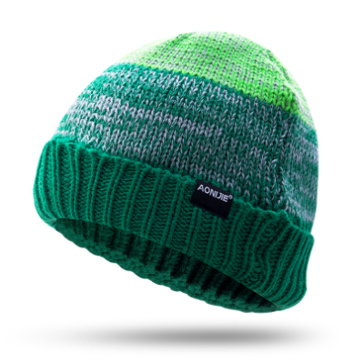 奥尼捷冬季防风保暖户外运动帽加厚滑雪帽男女健身针织帽跑步帽子 M-25