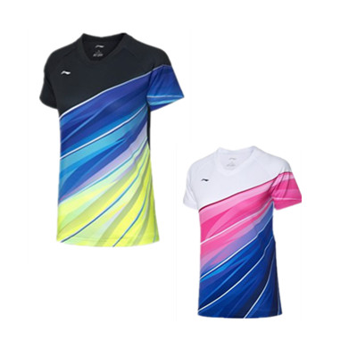 李宁羽毛球服 AAYQ072女款短袖T恤 2020年汤尤杯国羽球迷版