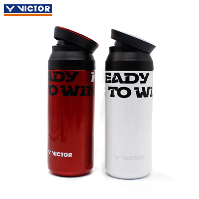 胜利VICTOR保温杯 PG-9901 不锈钢运动水壶保温水壶 绯红/荧白 两色可选