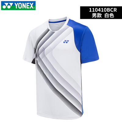 尤尼克斯YONEX羽毛球服 110410BCR 男款 短袖 白色