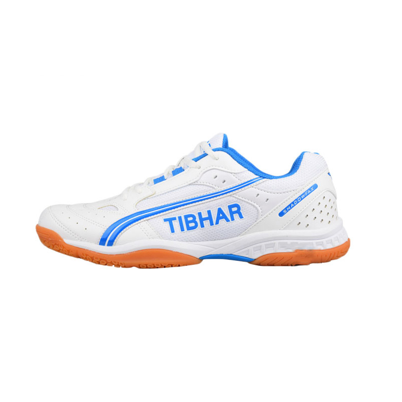 德国TIBHAR挺拔 飞舞 专业乒乓球运动鞋 白蓝 高性价比球鞋