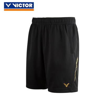 胜利VICTOR短裤 R-85200C 韩国国家队大赛款 中性 黑色