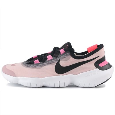 NIKE耐克跑步鞋 FREE RN 5.0 女子运动鞋 CJ0270-004 灰紫/黑/霞光粉