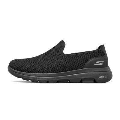 斯凯奇SKECHERS运动鞋 GO WALK 5 男款健步鞋 661059-BBK 全黑色