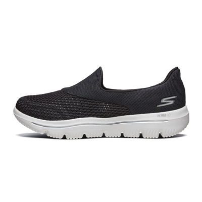 斯凯奇SKECHERS运动鞋 GO WALK EVOLUTION ULTRA 女款健步鞋 15753-BKW 黑色/白色