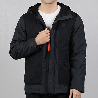 NIKE耐克运动外套 男款 秋冬保暖篮球夹克带风帽 AT3903-010 黑色