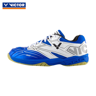 胜利VICTOR羽毛球鞋 SH-A180FA 男女同款 全面型缓震防滑透气羽鞋 宽楦款 明亮蓝/亮白