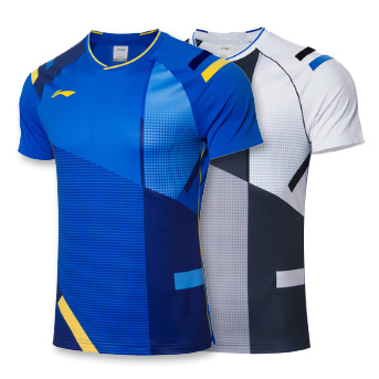 李宁羽毛球比赛服 AAYR010 全英公开赛女款短袖T恤