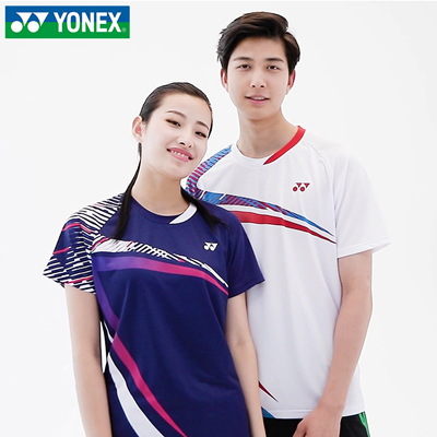 尤尼克斯YONEX羽毛球服 210181BCR 女款 比赛训练短袖 透气速干运动上衣 白/藏青双色可选