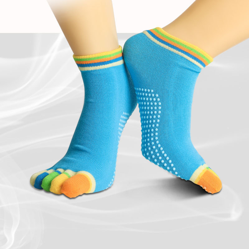 三梵 F1C1 男女通用保暖防滑瑜伽袜露趾袜五趾袜