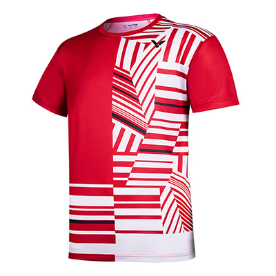 威克多VICTOR 羽毛球服短袖T恤比赛上衣 中性款 T-10002TD速干透气舒适