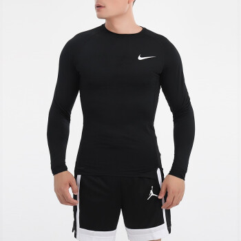Nike耐克 男子健身服长袖紧身衣运动T恤跑步紧身服健身服压缩衣 BV5589-010