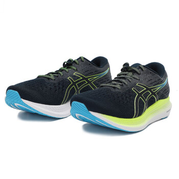 Asics亚瑟士男子EvoRide 2稳定支撑型马拉松长跑鞋透气跑步鞋 藏青绿1011B017-401