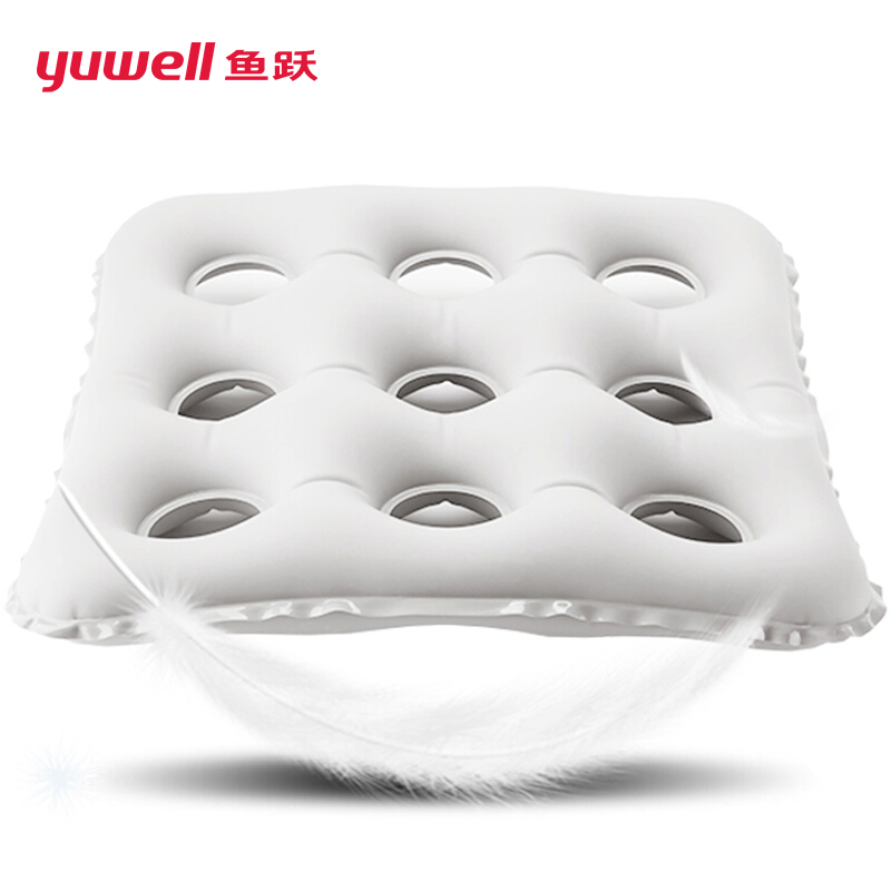 鱼跃（YUWELL）防褥疮充气坐垫（方形坐垫B型）灰色