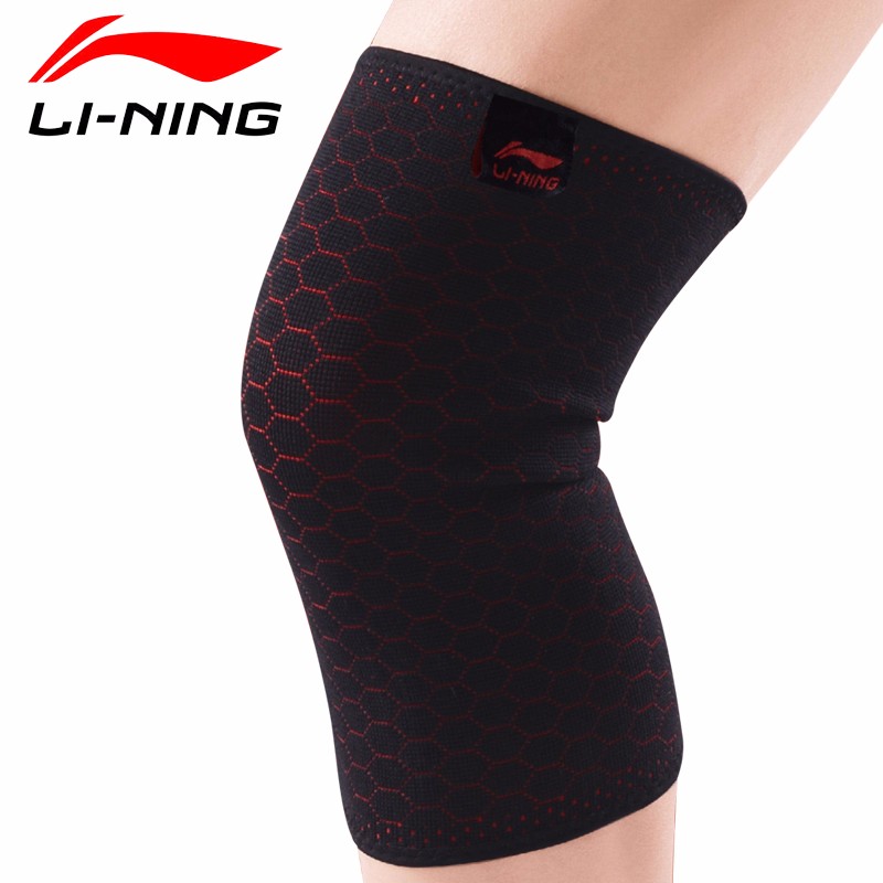 李宁（Lining）护膝 LQAH803-1 适用各种运动场景，黑色，一只装