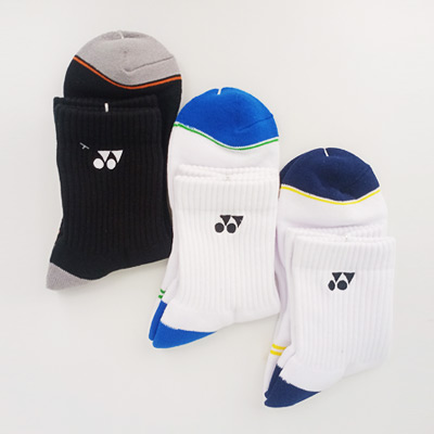 尤尼克斯YONEX羽毛球袜 145141BCR 男士运动长袜 吸湿排汗 透气干爽 Y型后跟设计 更贴合双脚