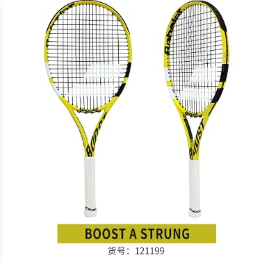 babolat百保力网球拍 121199 BOOST A STRUNG 黄色/黑色  全碳素男女专业网球拍 进阶级网球拍 上手容易 适合所有类型的选手