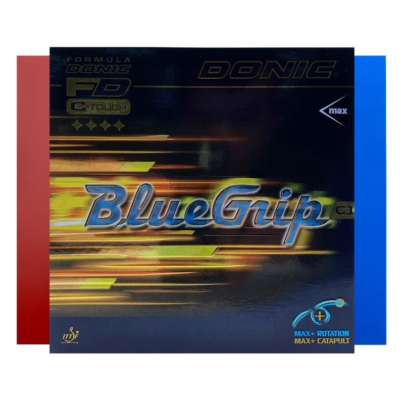 DONIC多尼克BlueGrip C1 13066 蓝色紧握乒乓球胶皮反胶套胶进口粘性皮蓝海绵胶
